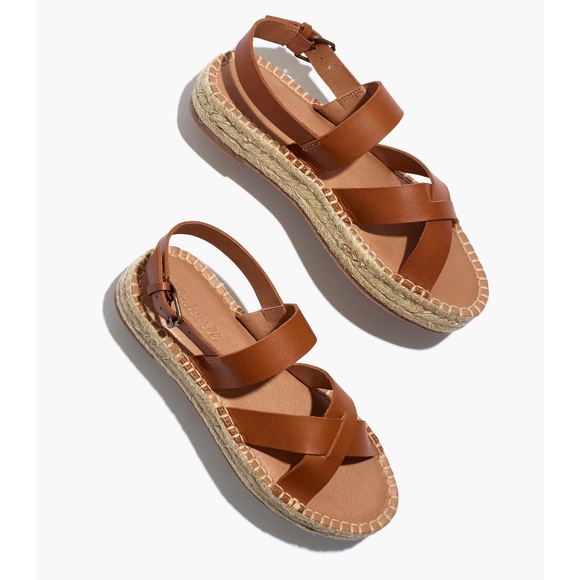 Madewell Shoes - MADEWELL Size 8 The Julie Espadrille Sandal English Saddle